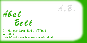 abel bell business card